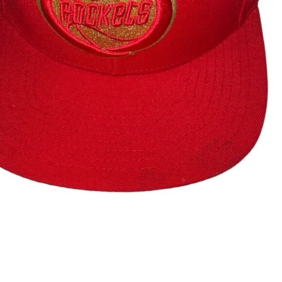 Mitchell & Ness Houston Rockets Snapback Hat - Size 7 5/8 - Picture 8 of 8